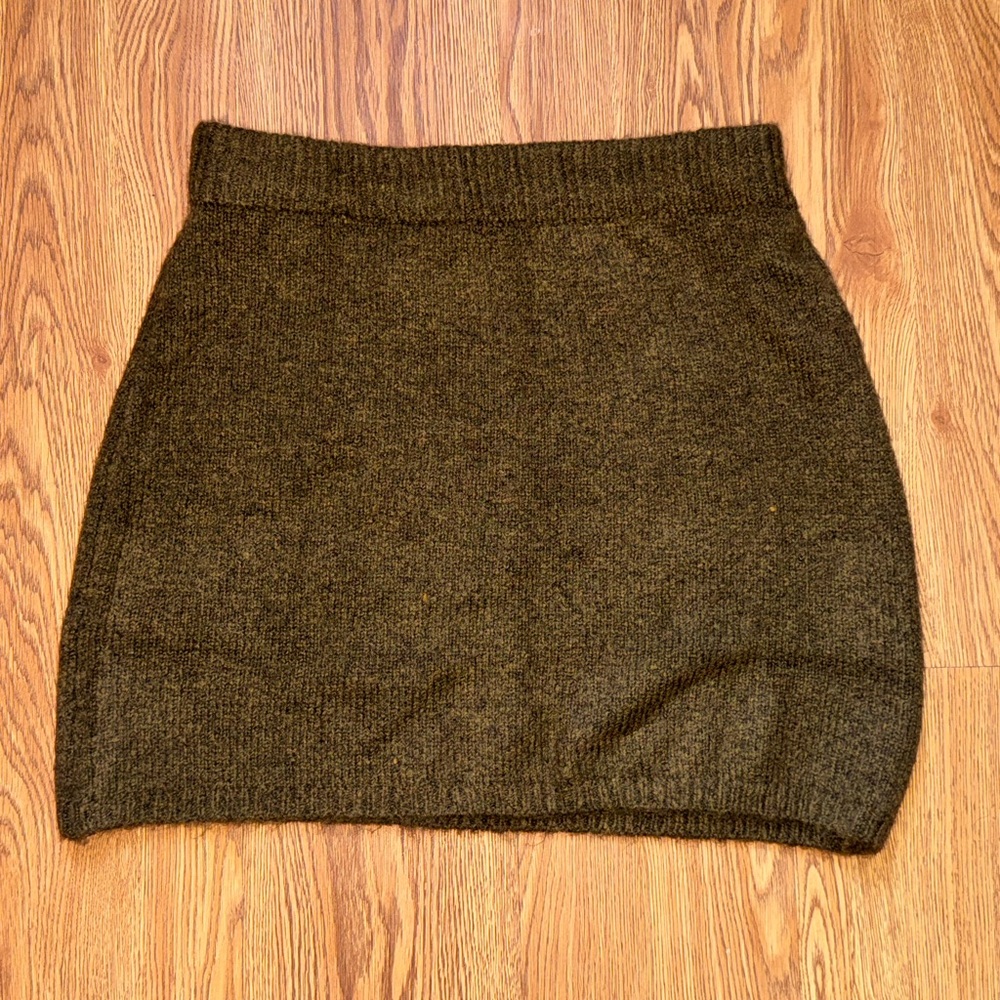 12th Tribe Cedar Sweater Mini Skirt